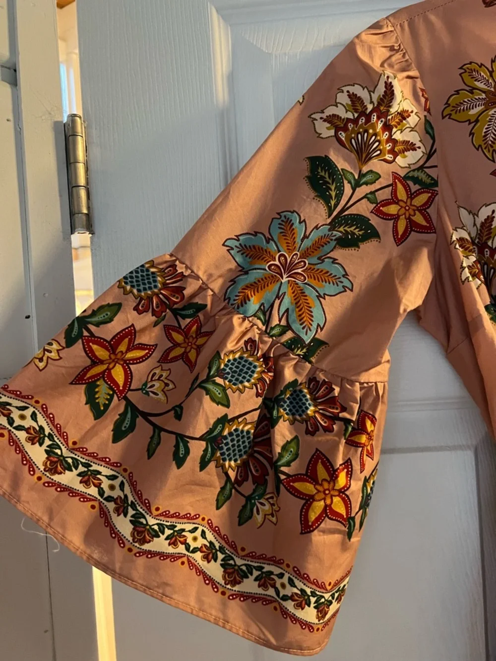 FARM RIO Pink Garden Delight Belted Mini Dress (size small - NWOT) - Picture 4 of 14